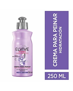 Crema Para Peinar Elvive Hidra Hialuronico 250ml