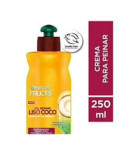 Crema Para Peinar Fructis Liso Coco 200ml