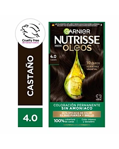 Kit Tintura Perm. Nutrisse Oleos 4.0 Castaño