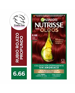 Kit Tintura Perm. Nutrisse Oleos 6.66 Rubio Roj.