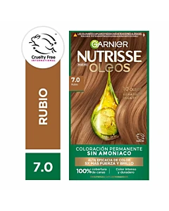 Kit Tintura Perm. Nutrisse Oleos 7.0 Rubio