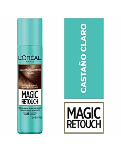 Retocador De Raíces Loreal Magic Retouch Tono Castaño Claro 75ml