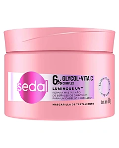 Máscara De Tratamiento  Sedal Luminous Uv  300ml
