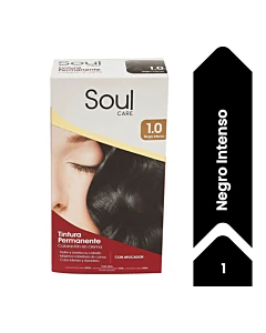 Tintura Permanente Soul Care 1.0 Negro Intenso