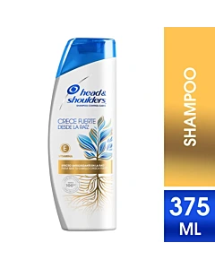 Shampoo Head & Shoulders Crece Fuerte Desde La Raíz 375 Ml