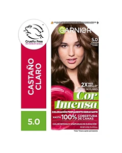 Kit Tintura Permanente Cor Intensa Tono 5.0 Castaño Claro