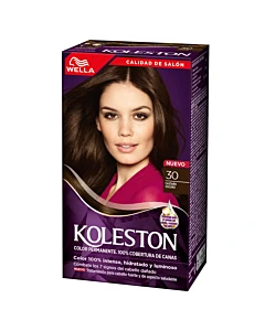 Kit Coloración Koleston N°30 Castaño Oscuro