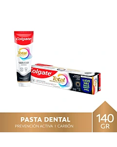 Pasta Dental Colgate Total Carbón Activado Con Flúor 140 G