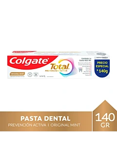 Pasta Dental Colgate Total Prevención Activa Original Mint 140 G