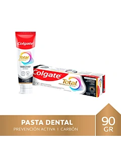 Pasta Dental Colgate Total Carbón Activado Con Flúor 90 G