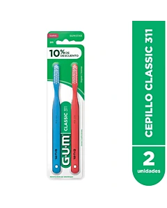 Cepillo Dental Gum Classic 311 Suave 2 U