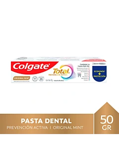 Pasta Dental Colgate Total Prevención Activa Original Mint 50 G