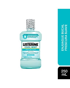 Enjuague Bucal Listerine cool Mint Frescura Suave Sin Alcohol 250 Ml