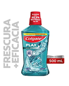 Enjuague Bucal Colgate Plax Ice Infinity 500 Ml