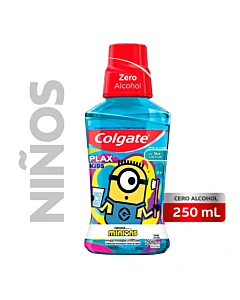 Enjuague Bucal Colgate Plax Niños Minions 250 Ml
