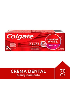 Pasta Dental Colgate Luminous White Glow Blanqueamiento 70 G
