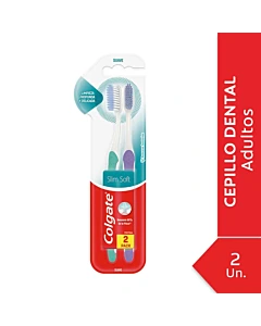Cepillo De Dientes Colgate Slim Soft Base Twinpack 2 U