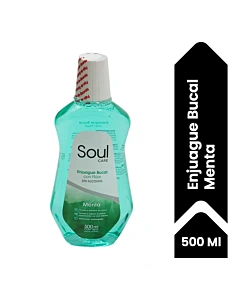 Enjuague Bucal Soul Care Menta 500ml