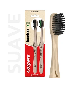 Cepillo De Dientes Colgate Bamboo Carbon 2 U