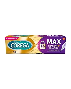 Ultra Adhesivo Dental Corega Máximo Sellado Sin Sabor 40ml