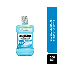 Enjuague Bucal Listerine Antisarro Frescura Suave 500ml