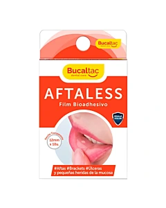 Film Bioadhesivo Bucaltac Aftaless 10 Parches