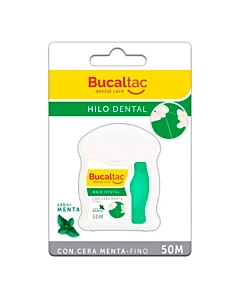 Hilo Dental Bucaltac Con Cera Menta 50 M