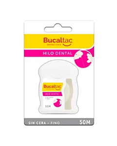 Hilo Dental Bucal Tac Sin Cera Fino 50 Mts.