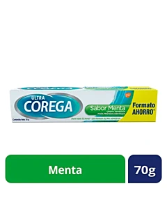 Crema Adhesiva Ultra Corega Menta 70g
