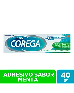 Crema Adhesiva Ultra Corega Menta 40g