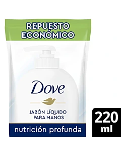 Jabon Liquido Dove Para Manos Nutrición Profunda Rep. 220ml
