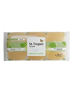 Jabón De Tocador St Tropez Glicerina Neutro 3 U 270 G