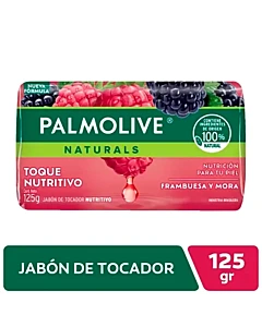 Jabon De Tocador Palmolive Naturals Frambuesa Y Mora 125gr