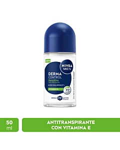 Desodorante Antitranspirante Masculino Nivea Derma Control Sensitive Roll-On 50 Ml