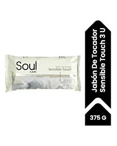 Jabón De Tocador Soul Care Sensible Touch 3x125gr