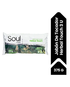 Jabon De Tocador Soul Care Herbal Touch 3x125gr