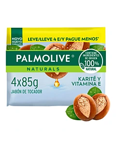 Jabón De Tocador Palmolive Naturals Karité Y Vitamina E 85 G 4 U