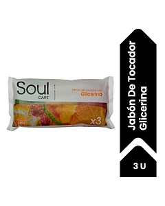 Jabon De Glicerina Soul Care 3x90gr
