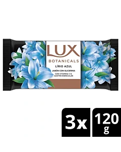 Jabón De Tocador Lux Lirio Azul 3 U