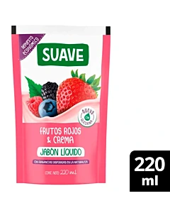 Jabón Líquido Suave Frutos Rojos Y Crema 220ml