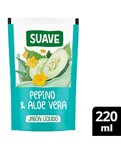 Jabón Liquido Suave Pepino Y Aloe 220ml