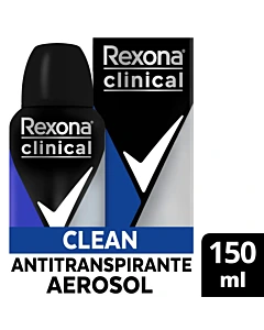 Antitranspirante En Aerosol Rexona Clinical Clean 96h 150ml