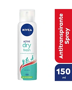 Desodorante Antitranspirante Femenino Nivea Dry Fresh Sin Siliconas X 150 Ml