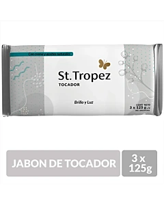 Jabón De Tocador St Tropez Brillo Y Luz 125g 3u