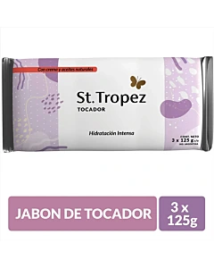 Jabon St Tropez Hidratacion Intensa  3x125g