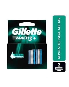 Repuestos Para Afeitar Gillette Mach3+ 2 Un