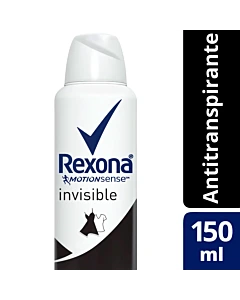 Desodorante Antitranspirante Rexona Invisible En Aerosol 150 Ml