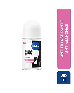 Desodorante Antitranspirante Femenino Nivea Invisible Black&White Roll On 50 Ml