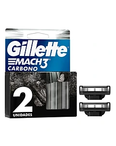 Repuesto Gillette Mach3 Carbono Resutilizable 2un