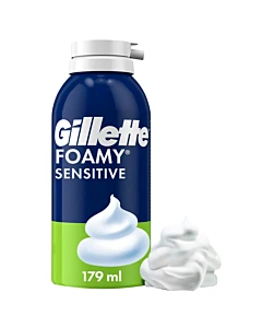 Espuma De Afeitar Gillette Foamy Sensitive, Piel Sensible, 179 Ml